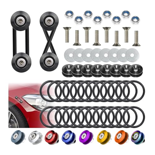 BFXM Universal Bumper Clips, Front Rear Bumper Quick Release Kit - color: Black, size: 4set