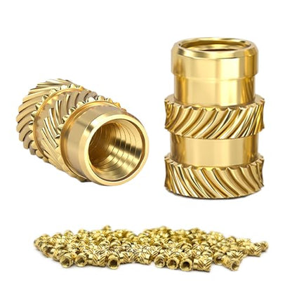 Heat-Set Brass Nutsert Inserts for Plastic: 100 pcs M3 Nut Insert Tool for 3D Printing - Model Assembly Reinforcement - Model Makers
