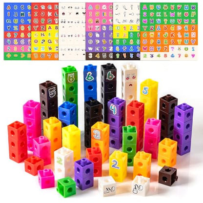100 Pcs Math Linking Cubes - color: Linking Cubes