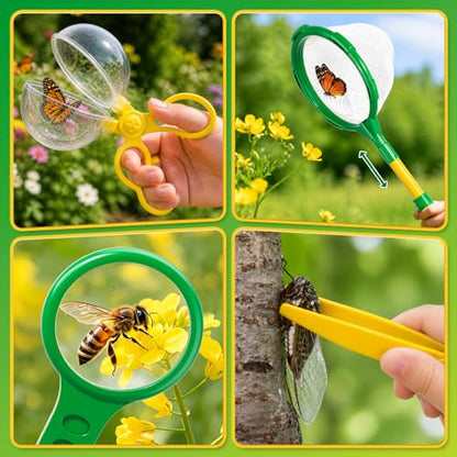 Kids Bug Catcher Kit Outdoor Explorer Set Educational Nature Toy Ages 3-12 - size: 378-3