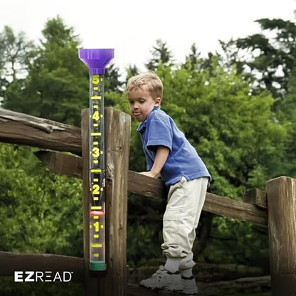 Headwind EZRead 26” Giant Professional Outdoor rain Gauge, USA Made Heavy Duty All Weather Freeze Proof mountable with Float, Violet (820-0032) - color: Violet, size: 26-Inch
