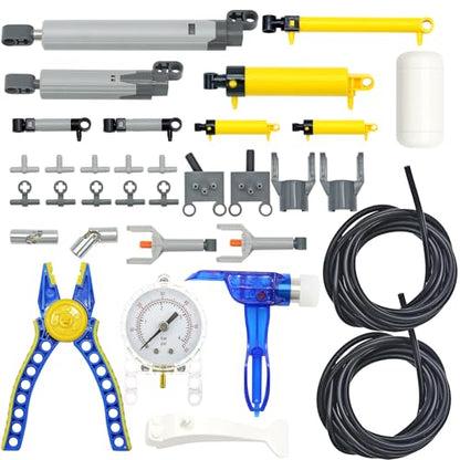33pcs Pneumatic Pumps Parts Kit, Compatible with Technic Pumps Pneumatic