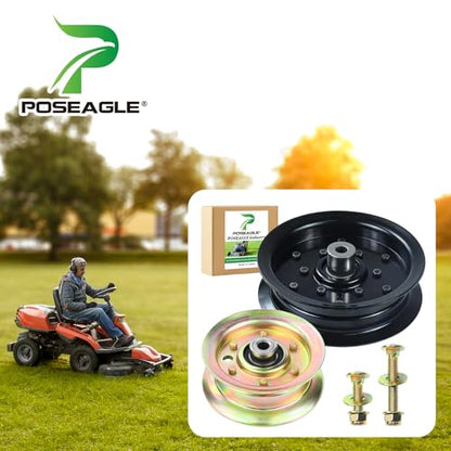 532196106 Idler Pulley with 532177968 Pulley for YTH22V46 Mowers - size: 1x196106+1x177968