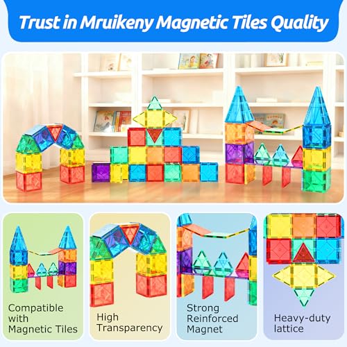 30PC Squares Magnetic Tiles Kids Toys for 3 4 5 6 7 8+ Years Old Boys Girls - style: 30PCS Magnetic Tiles