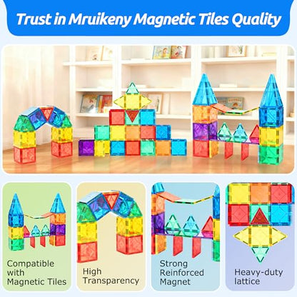 30PC Squares Magnetic Tiles Kids Toys for 3 4 5 6 7 8+ Years Old Boys Girls - style: 30PCS Magnetic Tiles