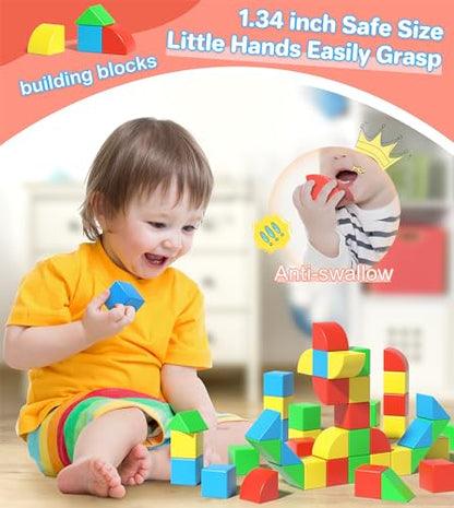 Magnetic Blocks for Kids Ages 1-3, Large Magnet Toys Toddler Building - style: 36PCS (1.34in)