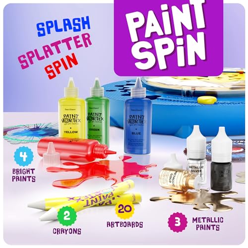 Paint Vortex Spin Art Machine - Kids Art Kit for Boys & Girls Ages 6+