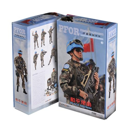 12 Inch Action Figures Military Set, 1/6 Scale Soldier Model Set with Weapons, Outfit and Other Accessories - Peacekeeping Force-CH03 - color: Ch03