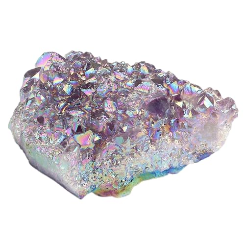 ZHIYUXI Angel Aura Amethyst Crystal Rocks Gem Stones Crystals and Stones - color: Angel Aura Amethyst