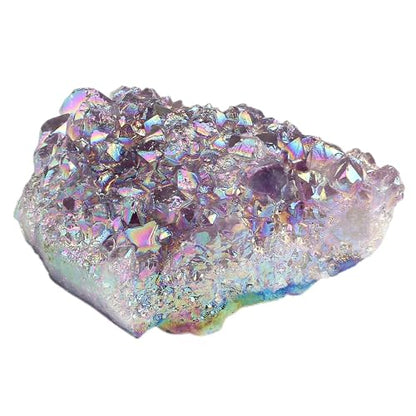 ZHIYUXI Angel Aura Amethyst Crystal Rocks Gem Stones Crystals and Stones - color: Angel Aura Amethyst