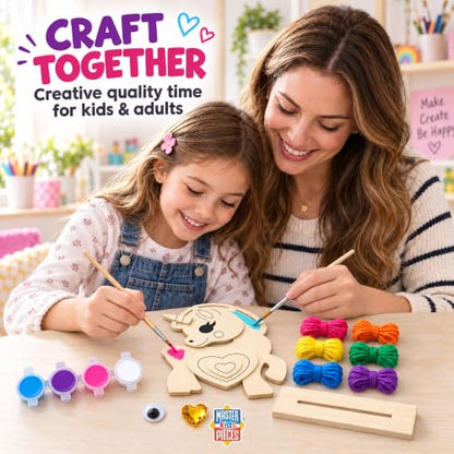 Works of Ahhh... Craft Set - Unicorn Wood Yarn Wrapping Family Craft Kit - style: Yarn Wrap Unicorn