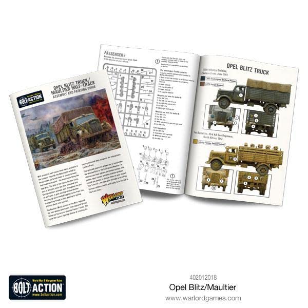 Wargames Delivered - Warlord Games Bolt Action: Tank War - Opel Blitz/Maultier, World War Two Miniatures, 28mm Scale Tank Model for Miniature Wargaming - color: Opel Blitz/Maultier