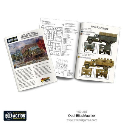 Wargames Delivered - Warlord Games Bolt Action: Tank War - Opel Blitz/Maultier, World War Two Miniatures, 28mm Scale Tank Model for Miniature Wargaming - color: Opel Blitz/Maultier