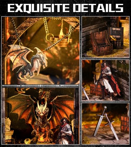 Spilay Book Nook Kit for Adults, Magic DIY Miniature House Kit - color: Dragons Treasure Labyrinth