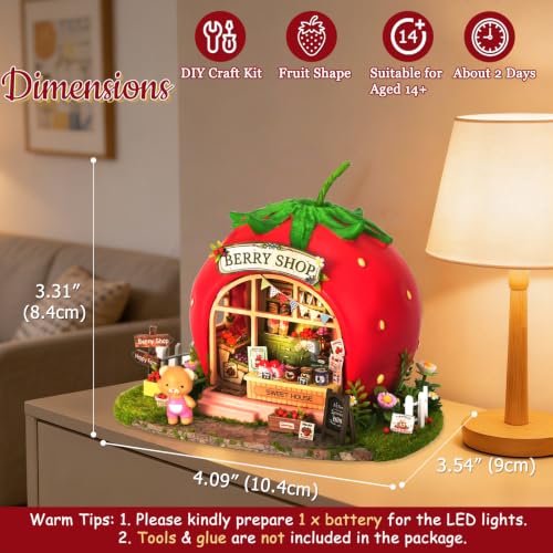 DIY Miniature House Kit with Furniture for Kids Teens Adults Aged 14+