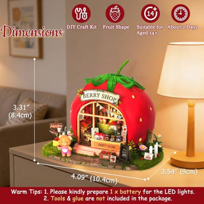 DIY Miniature House Kit with Furniture for Kids Teens Adults Aged 14+