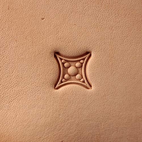 DandS ltd Leather Stamp Tool, Geometric, Professional Steel Craft Tool for Leatherworking, Embossing, Carving & Stamping Leather Projects, Belts & DIY Projects Compatible with Mallet #417