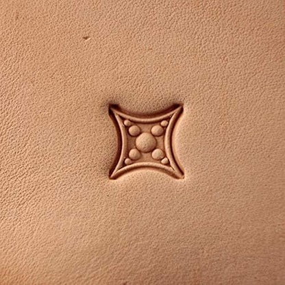 DandS ltd Leather Stamp Tool, Geometric, Professional Steel Craft Tool for Leatherworking, Embossing, Carving & Stamping Leather Projects, Belts & DIY Projects Compatible with Mallet #417