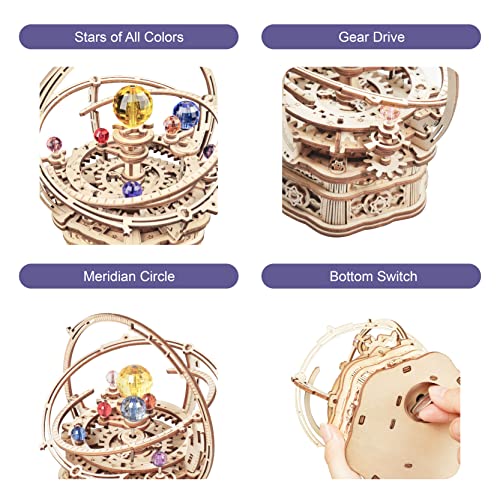 RoWood 3D Wooden Puzzles for Adults, Music Box Puzzle DIY Wood Building Model Kits, Home Decorative Arts and Crafts Gift for Her on Birthday Christmas