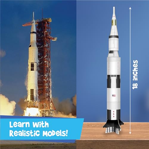 Imagimake Mapology Man's Journey to Moon, Apollo 11 3D Model Kit for Kids - style: Man's Journey to Moon
