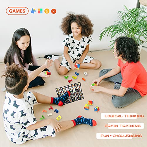 Brain Teaser Puzzles for Kids Teens and Adults 12Pcs,Mind Game Puzzle Set, 3D Plastic Unlock Interlock Toy, Desk Toys for Office for Adults,Suitable for IQ,Logic Test, Fidgeting and Pastime