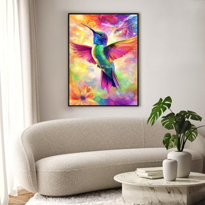 Diamond Art Kits for Adults & Beginners, Hummingbird Diamond Painting Kit - color: HMDPUS-26101