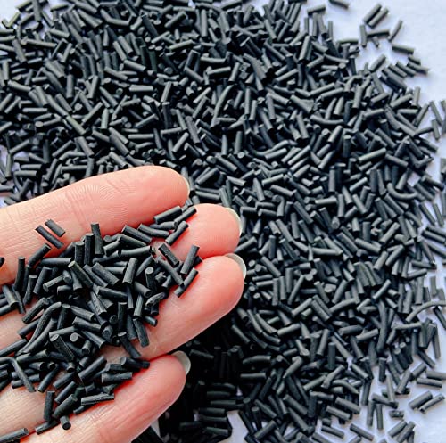 50g Fake Sprinkles Clay Sprinkles Polymer Clay Slices for Nail Art DIY Crafts Cake Phone Case (1-Black) - color: 11-Black