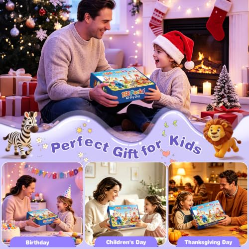 EDIFON Air Dry Clay,158-Color Foam Magic Modeling Clay for Kids DIY Crafts - color: 158 colors