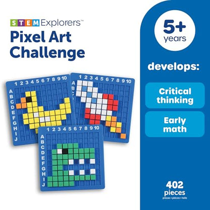 Learning Resources Pixel Art Challenge The Original STEM Pixel Art
