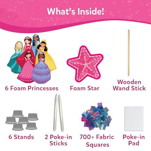 Skillmatics Poke-in Art – Magical Princesses, Wood Craft Kit, Gift for Kids - style: 1. Magical Princesses