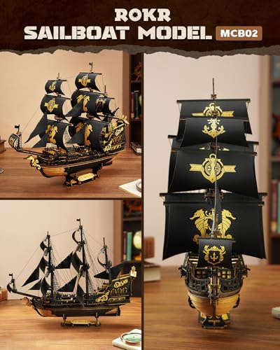 ROKR Seahorse Barque Wooden Puzzle+ROKR Cuckoo Mechanical Wooden Building