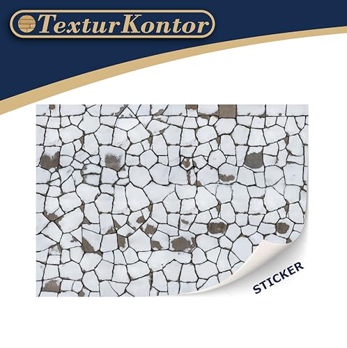 3 Sheets Self Adhesive Floor Tiles for Dollhouse 1:12 Scale (Winter Village Pavings) - style: Winter Village Pavings