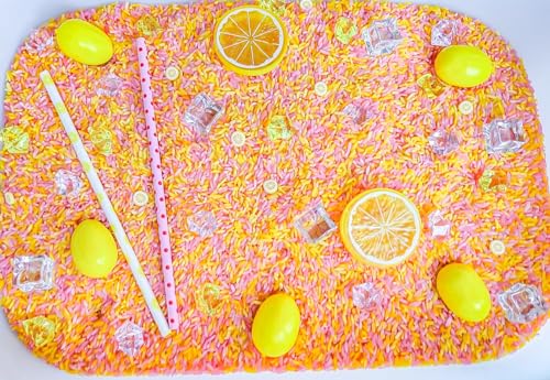 Kids Sensory Bins Montessori Sensory bin, Sensory Toys, Sensory Bins, Sensory Bin for Preschoolers (Lemonade)
