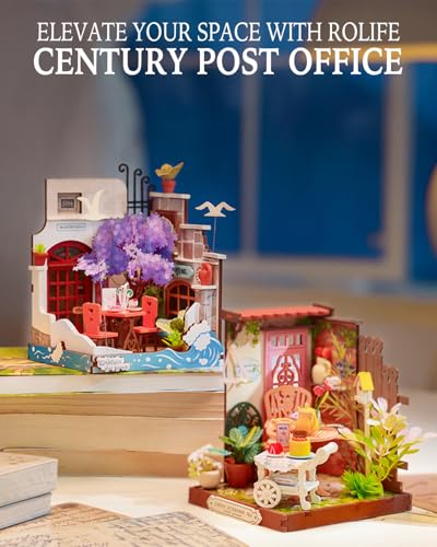 Rolife DIY Mini Building House Miniature Kit-Fancy Tea Yard, Miniature Lifestyle Mini Bookshelf Decoration, DIY Hobbies/Gifts for Craftsman (Fancy Tea Yard) - style: DS - Fancy Tea Yard