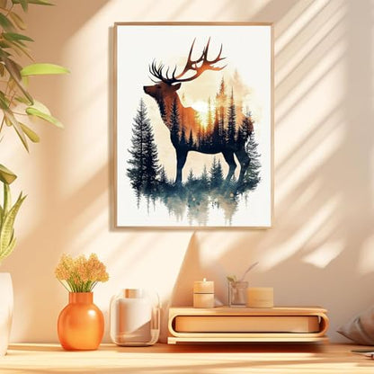 Deer Diamond Art Kits for Adults, Diamond Painting Kits 14x14 Inch - color: Style 20