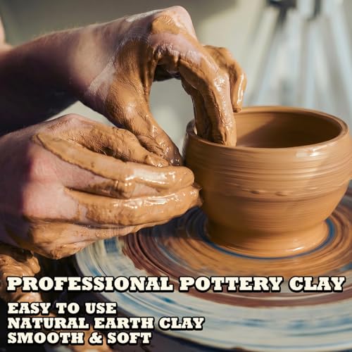 Aujazyble Air Dry Clay - 3.3lbs Yellow Natural Pottery Clay for Kids - color: Yellow