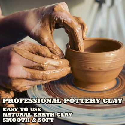 Aujazyble Air Dry Clay - 3.3lbs Yellow Natural Pottery Clay for Kids - color: Yellow