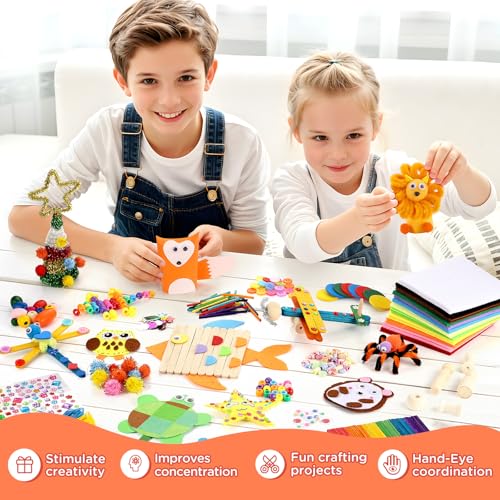 Zefy 3800+ Pcs Arts and Crafts Kit Supplies for Kids, All in One Craft Box - size: 3847 pcs
