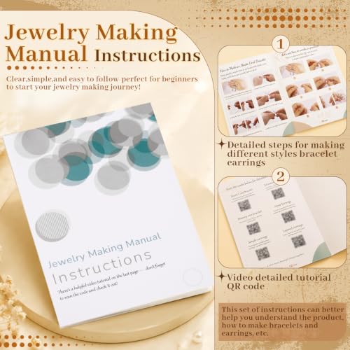 Wurosi Jewelry Making Supplies Kit, Bracelet Making Kit for Adult - color: Black Gold