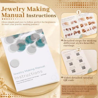 Wurosi Jewelry Making Supplies Kit, Bracelet Making Kit for Adult - color: Black Gold