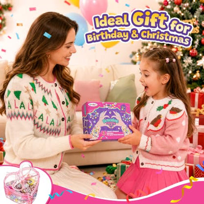 Umikk Charm Bracelet Jewelry Making Kit for Girls 8-12 Kids' Arts Craft Kit - size: 4（5.2“x6”）