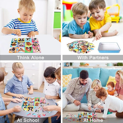 LELEMON Puzzles for Kids Ages 4-6,Dog 60 Piece Puzzles for Kids Ages 4-8 - color: Dog 2)