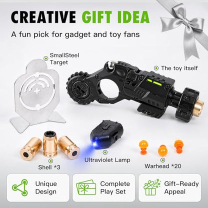 Metal Fidget Toy Gun for Adults, Alloy EDC Fidget Spinner Gun Toys