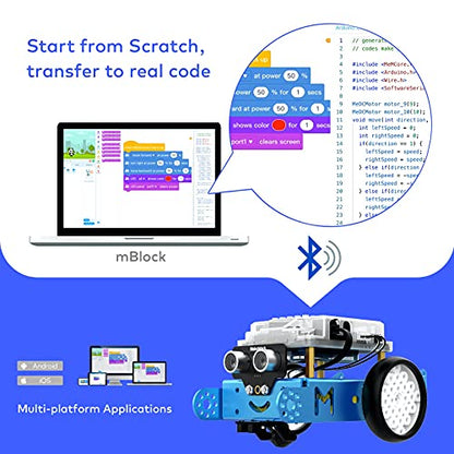 Makeblock Bundle of mBot Robot Kit + Interactive Light & Sound Add-on Pack