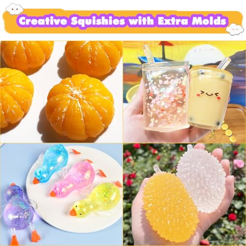 Taba Squishy Maker Big Chick Silicone Mold+Gel+Kits Fufu Squish Making Pack - color: Big Chick