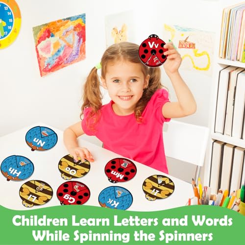 Kasfalci Alphabet Cards, Alphabet Learning Toys, ABC Learning for Toddlers, Letter Matching Game, Sight Words, Kindergarten Preschool Learning Activities, Montessori Educational Toy for Kids - style: Alphabet