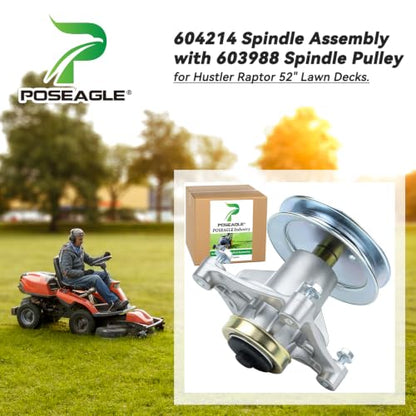 604214 Spindle Assembly Kit for Hustler Raptor 52 inch Deck Spindles - size: A12 1x604214 Spindle Kit