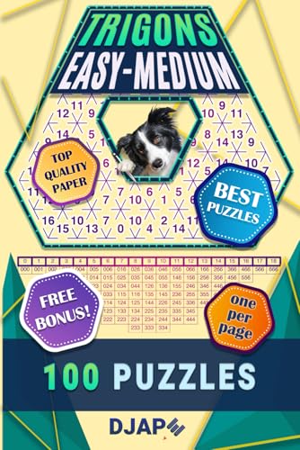 Easy-Medium Trigons Book: 100 Puzzles (Geometric Arithmetic: The Complete Trigons Architecture)