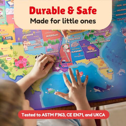 BEST LEARNING i-Poster My USA - Interactive Talking US Map for Kids - style: USA Map