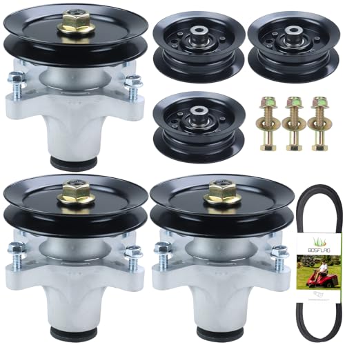 3PK 139-3214 Spindle with 125-5575 Pulley 106-2175 Pulley and Belt - size: 3x121-0751F